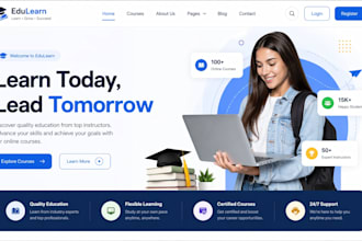 create education website development school online learning college portal