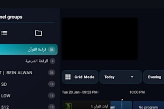 build responsive iptv mobile app smart tv apps  android apk rebrand ibo wave app