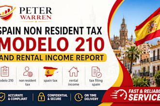 prepare spain non resident tax modelo 210 and rental income report