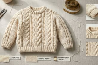 create sweater,knit,and crochet tect pack and flat sketch