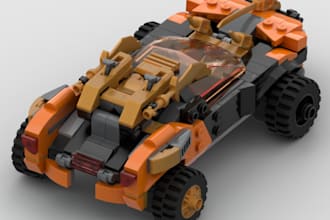 design your real car as a custom lego moc with PDF building instructions