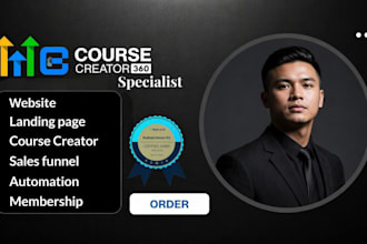 course creator 360 gohighlevel kajabi online course funnels automation ghl cc360