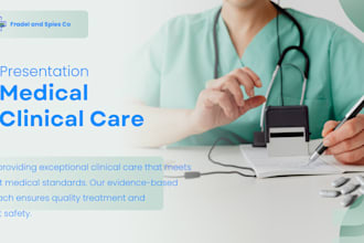 design a professional medical presentation and clinical care slides