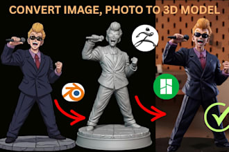 turn your photo or image into custom 3d printable stl 3mf model for 3d printing