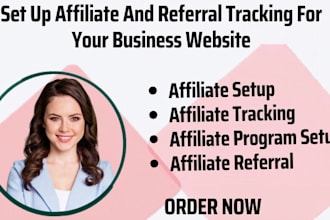 set up affiliate and referral tracking for your business website