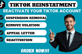 tiktok account reinstatement, tiktok suspension appeal, tiktok ads agency