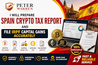 prepare spain crypto tax report and file irpf capital gains accurately