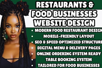restaurant website food website design menu website design online food ordering