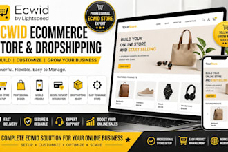 create ecwid ecommerce store dropshipping store