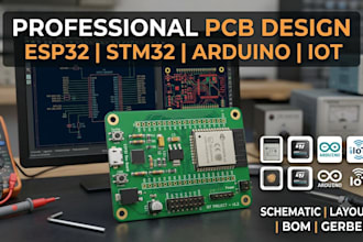 do esp32 pcb design, iot circuit board, schematic design, stm32, and arduino pcb