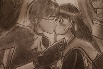 draw illustration for your favourite character and scene