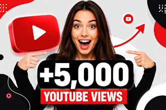 provide 5,000 youtube views organically and fast