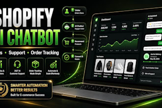 build ai chatbot for shopify sales support and order tracking