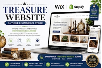 design antique collection website national treasure store brand website