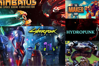 create steam capsule game banner steam deck for game art steam punk game poster