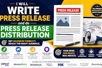 write press release and do press release distribution