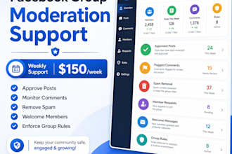 professionally moderate and manage your facebook group