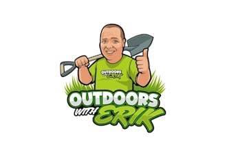 design a overgrown lawn logo for huge social media