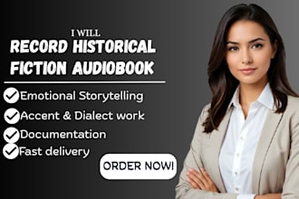 do do historical fiction audiobook narration, female voice , acx ready
