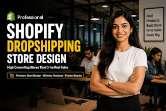 redesign shopify dropshipping store for sales optimization
