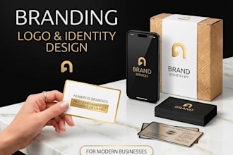 design modern logo and brand identity