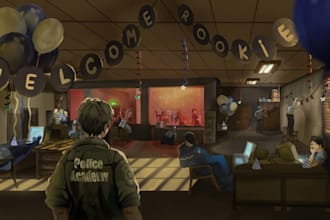 create a background art concept art
