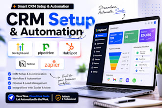 gohighlevel setup pipedrive hubspot gohighlevel crm notion zapier automation