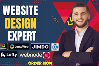 design website using jouwweb jimdo webnode lofty crm onepage kvcore