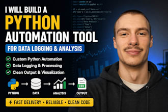 build a python automation tool for data logging and analysis