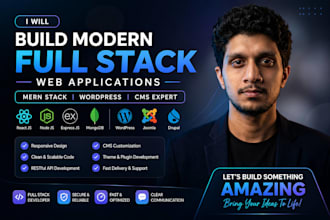 create modern full stack mern app for your business