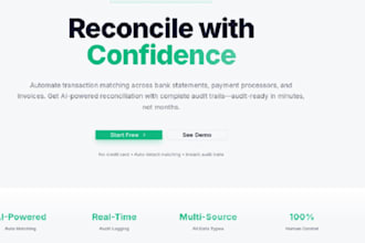 develop saas ai financial reconciliation agent app and automation system