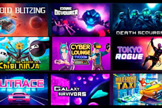 design cozy pixel steam capsule art game key art cover art logo and steam banner