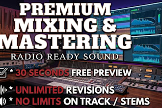 mix and master your rap,trap and pop songs professionally