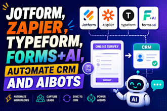 create branded typeform, google forms, jotform, ai chatbot