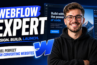 design or develop webflow website as a webflow expert
