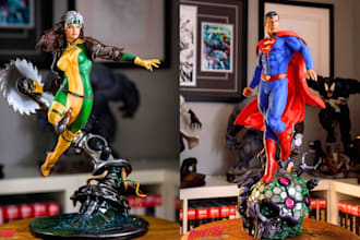 3d print and paint miniature anime model action figure tabletop dnd stl print