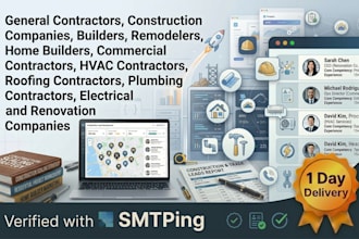 provide verified general contractor and construction leads list