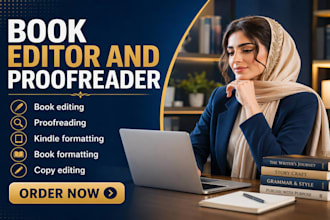 edit, proofread, and format your book for kindle and print