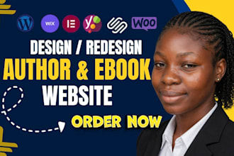 design author website, book author website, ebook website, author landing page