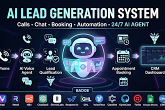 build ai system with ai virtual assistant voice agents chatbot lead generation