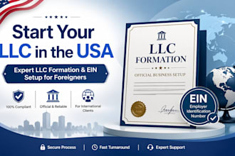 start an llc in the USA expert formation for non residents with ein setup