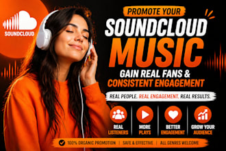 promote your soundcloud music to gain real fans and consistent engagement