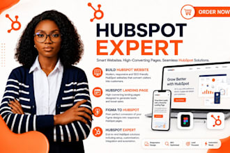 build hubspot website, hubspot landing page, figma to hubspot, hubspot expert