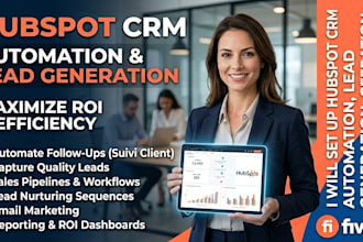 set up hubspot CRM automation, lead generation, and client follow up