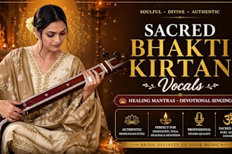 record sacred bhakti kirtan, healing mantra and devotional vocals