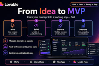build your mvp or web app with lovable