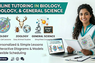 tutor you in biology, zoology, and general science in a simple way