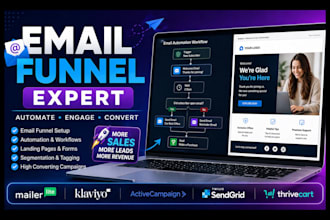 setup mailerlite sendgrid newsletter activecampaign email funnel klaviyo flows