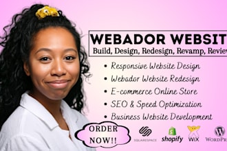 create webador website, design webador, webador website design, webador redesign