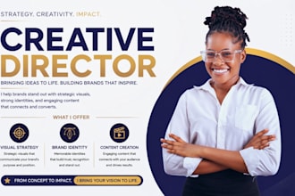 be a creative director for your visual strategy brand identity content creation